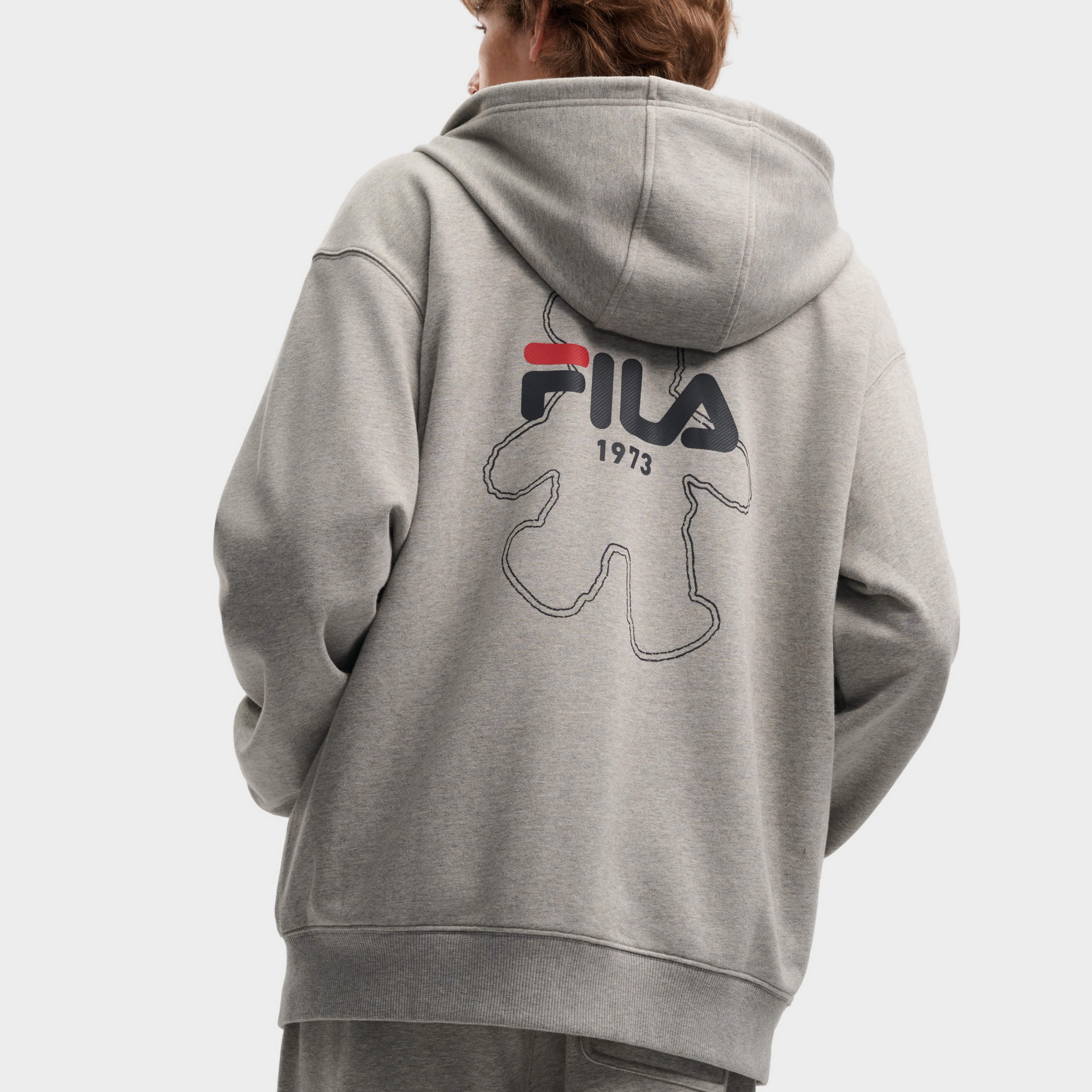 Куртка FILA ORIGINALE (светло-серая) — фото 6