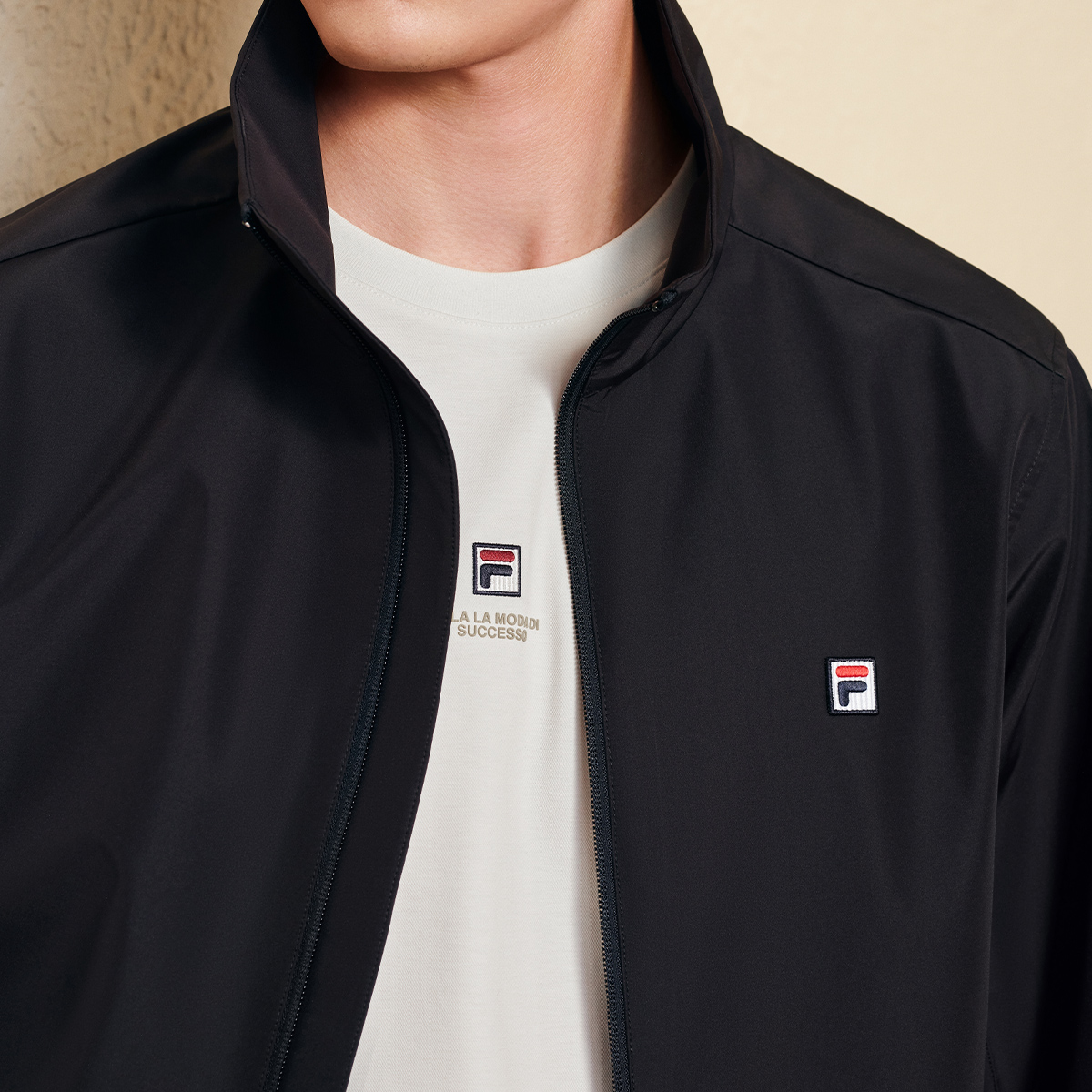 Мужская куртка Fila Heritage (синяя) — фото 7