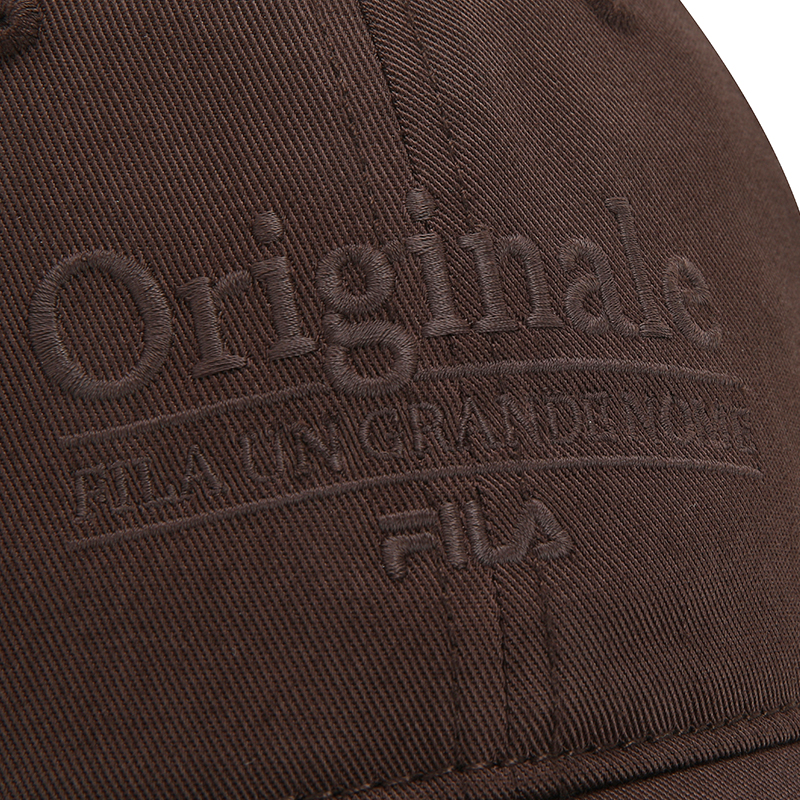 Кепка Fila ORIGINALE (коричневая) — фото 5