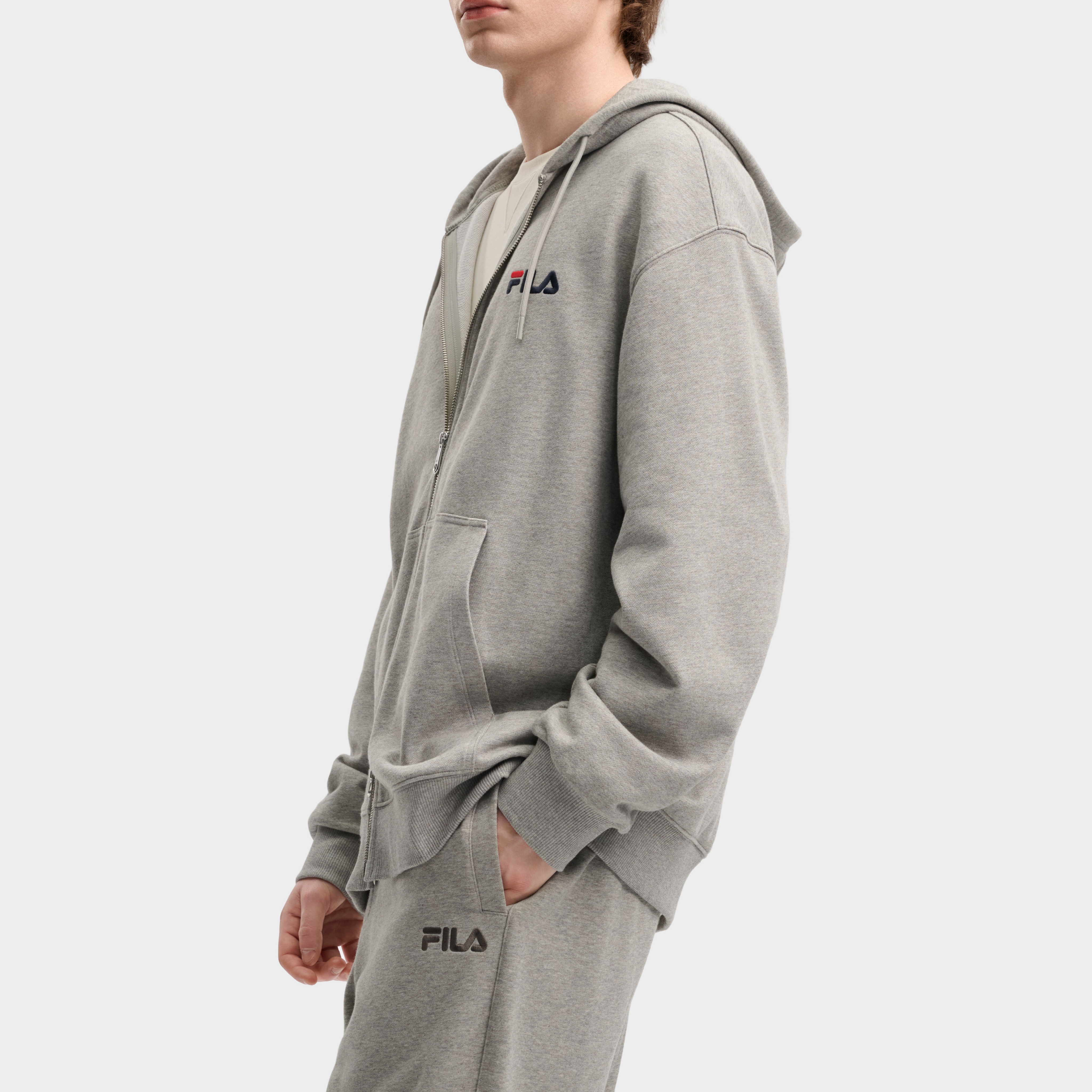 Куртка FILA ORIGINALE (светло-серая) — фото 8