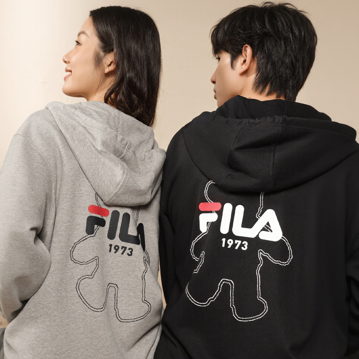 Куртка FILA ORIGINALE (светло-серая) — фото 4