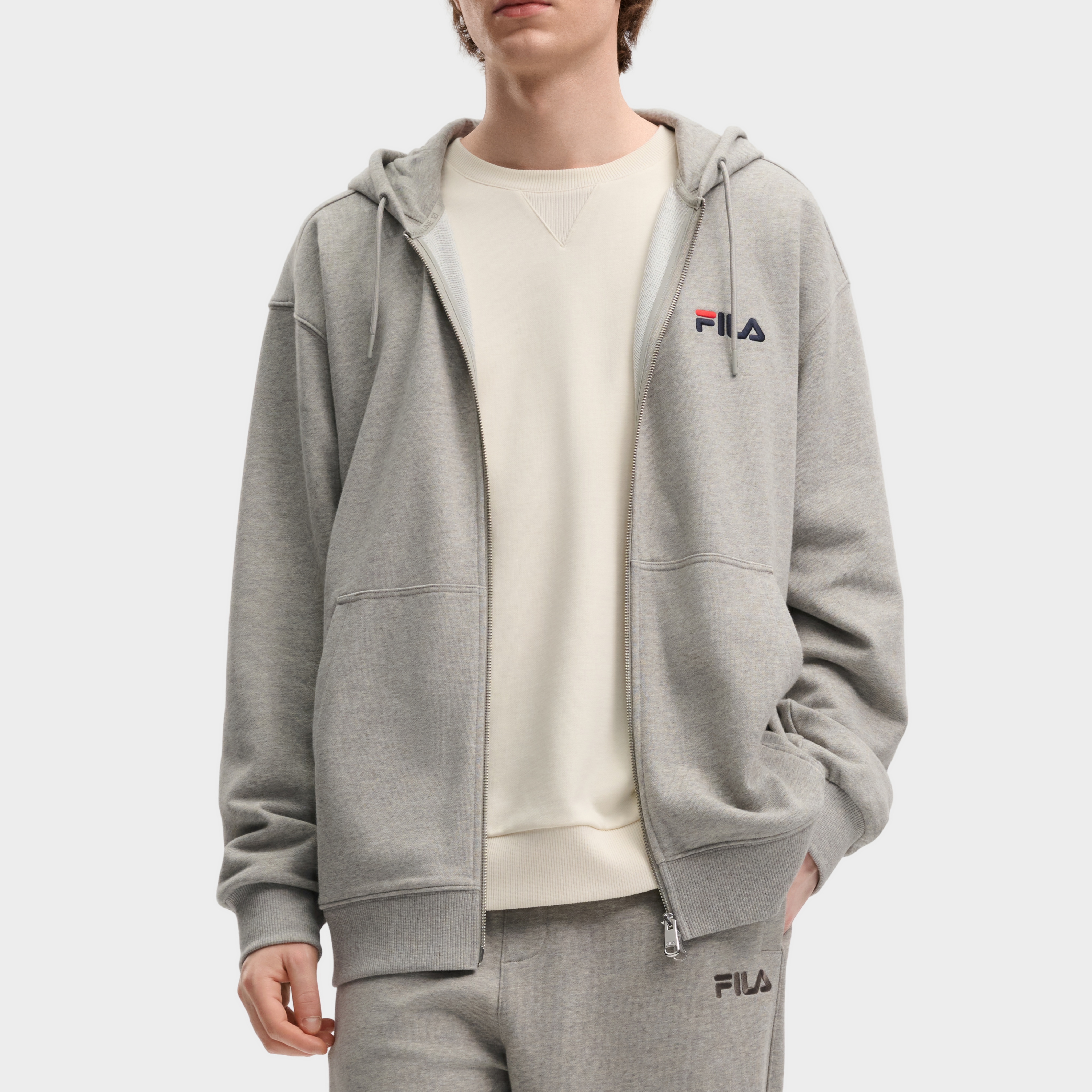 Куртка FILA ORIGINALE (светло-серая) — фото 7