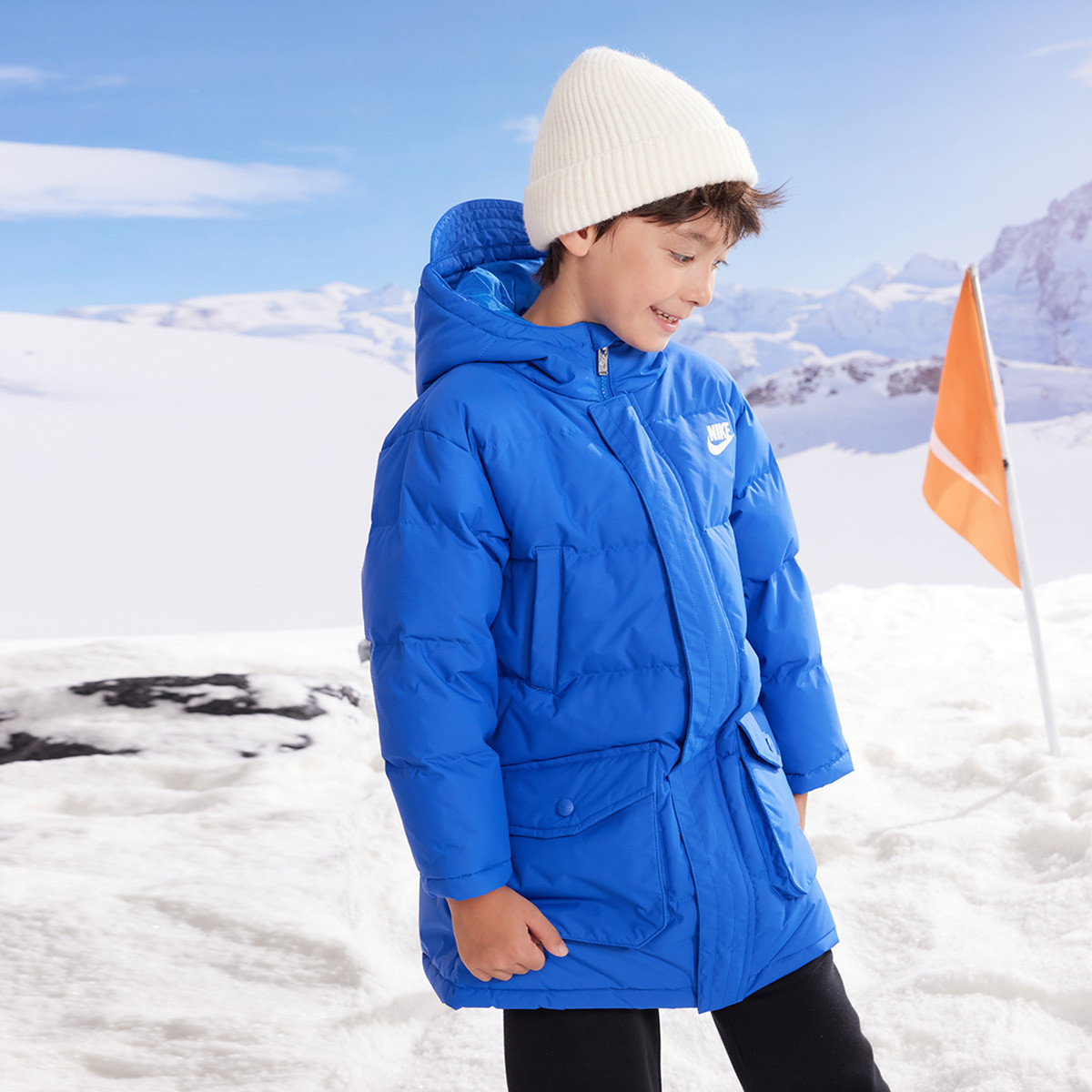 Куртка Nike logo (синяя) — фото 5