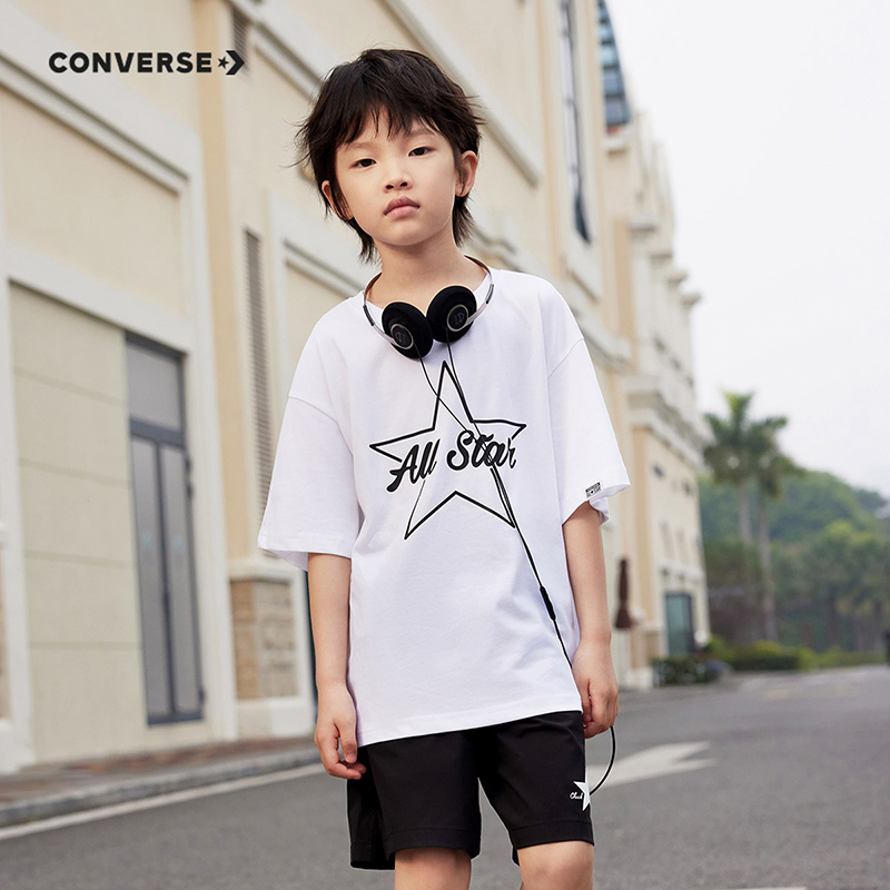 Детская футболка Converse (белая) — фото 4