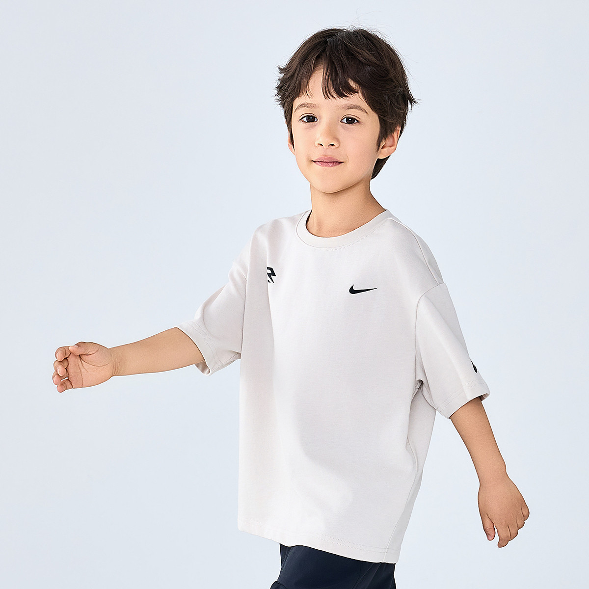 Мужская футболка Nike 3BrandT (черно-красная) — фото 11