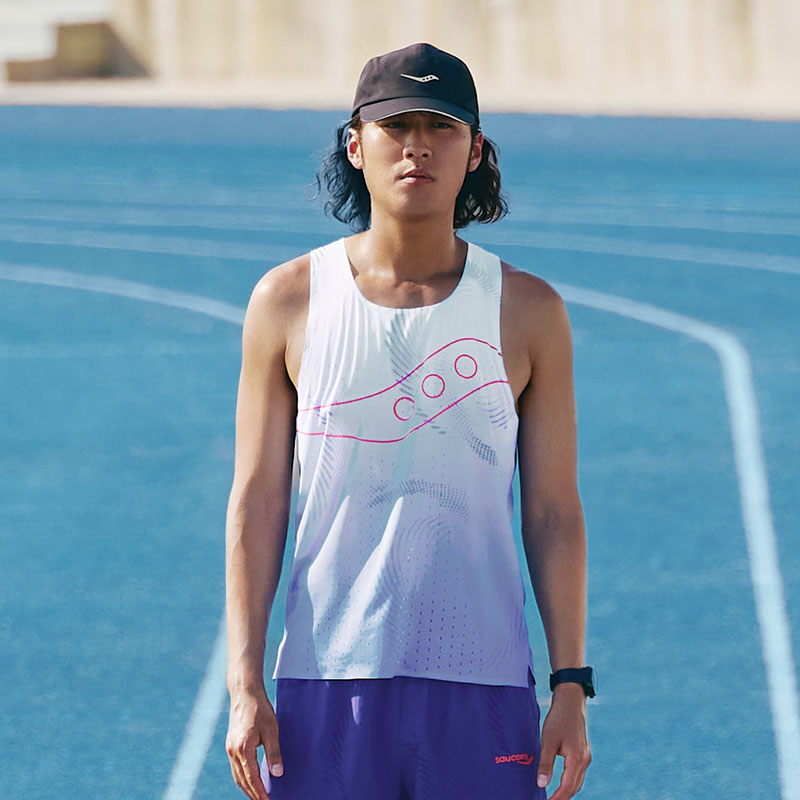 Saucony Running Tank Top Men’s Berry Purple