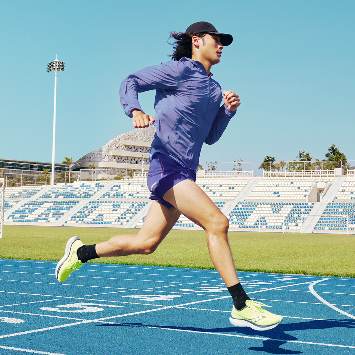 Saucony Running Shorts Men’s Indigo Purple Feather Color