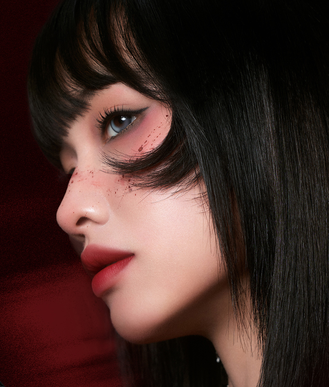 【Expédition directe depuis Hong Kong】 Palette de fard à joues 3D XiaOting Ito Junji Tomie Collaboration, #02 Heartbeat Flowing Heart, 10g, 1 pièce, couleur durable, ne s'assombrit pas