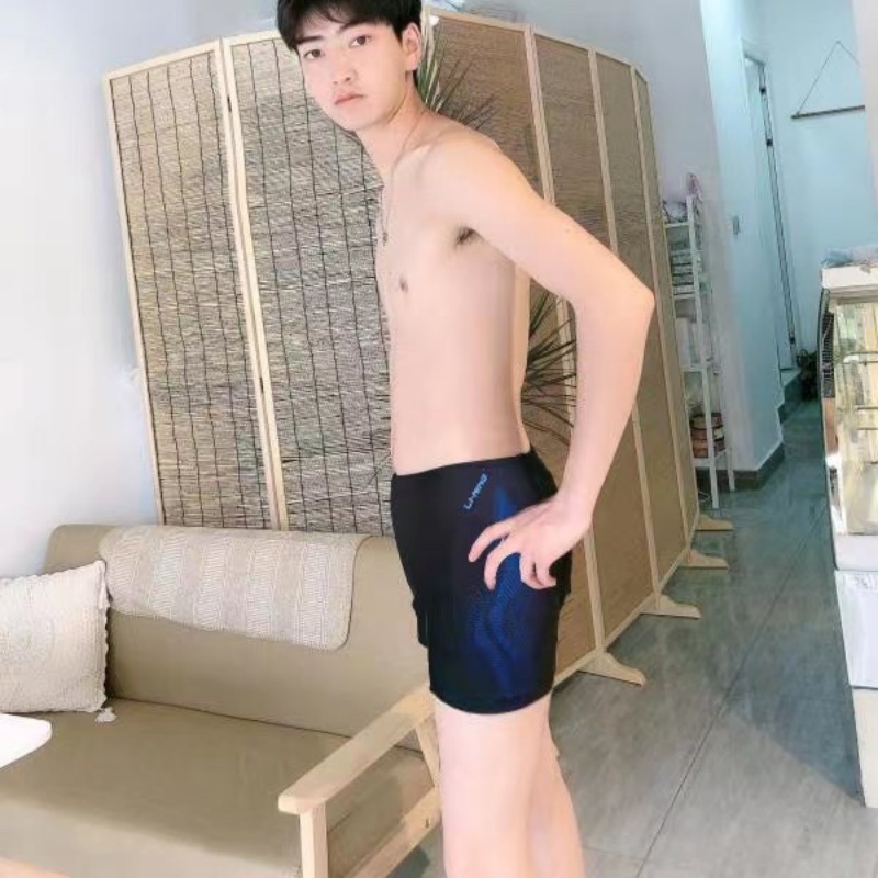 Li Ning Swimming Shorts Men’s Blue Black