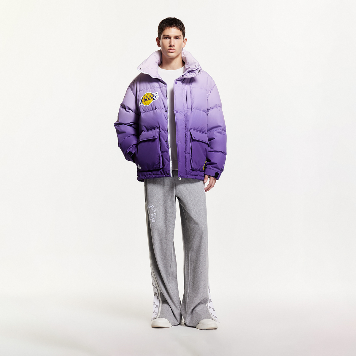 куртка JACK JONES x NBA (бледно-фиолетовая) — фото 4