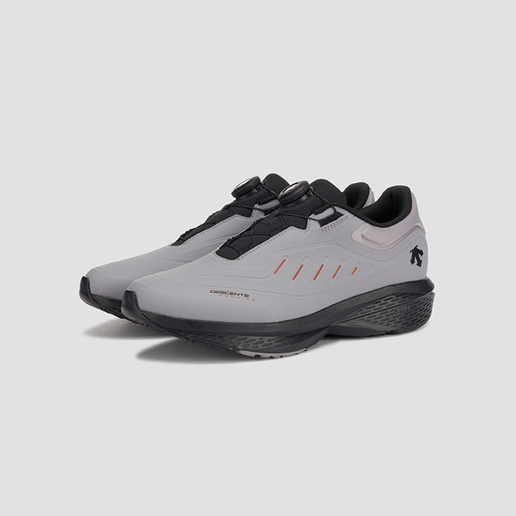 DESCENTE DFLUID TPU Waterproof Support Rebound Running Shoes Unisex Gray