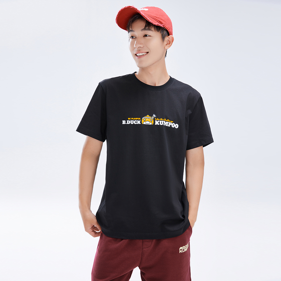 KUMPOO Badminton Jersey Unisex Black