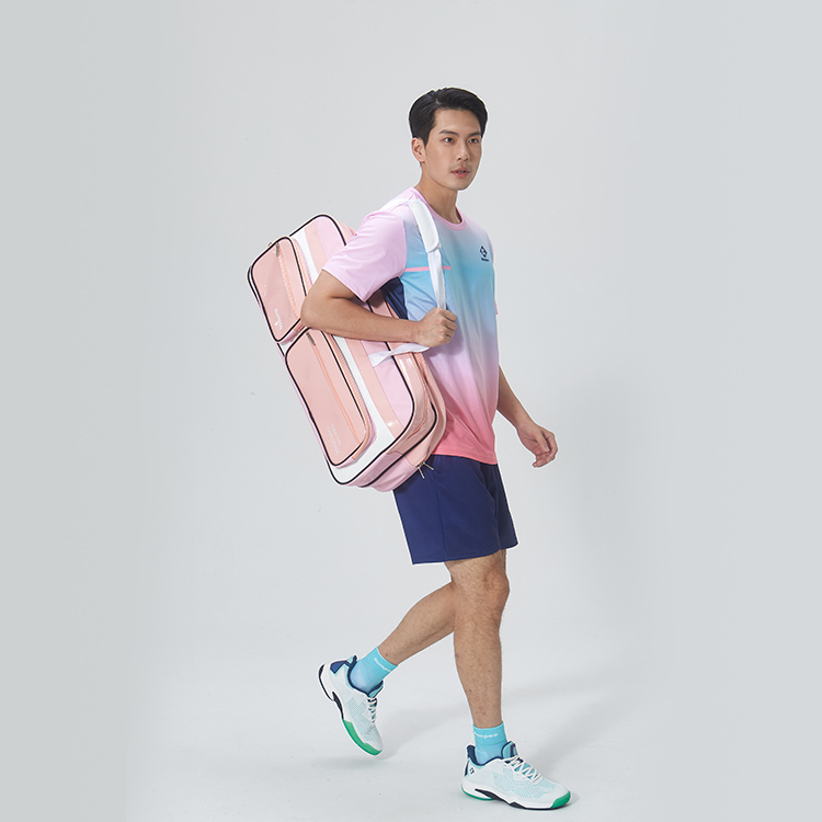 KUMPOO Badminton Jersey Men’s Light Rose Red
