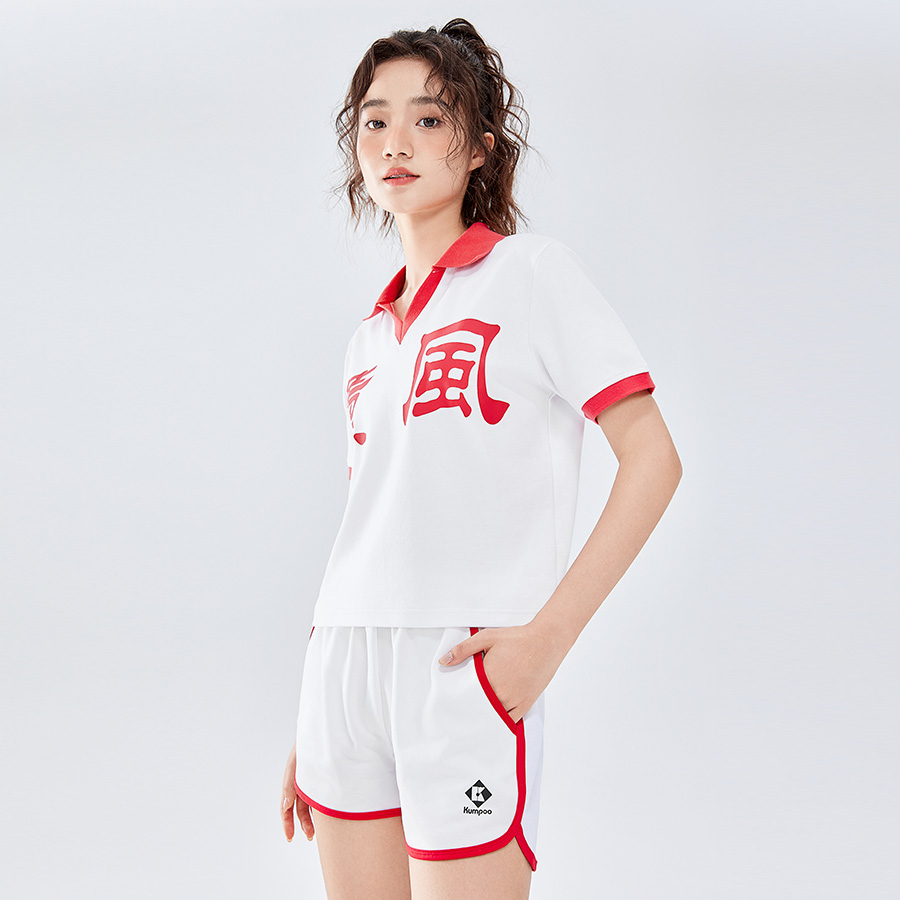 KUMPOO Badminton Jersey Women’s White