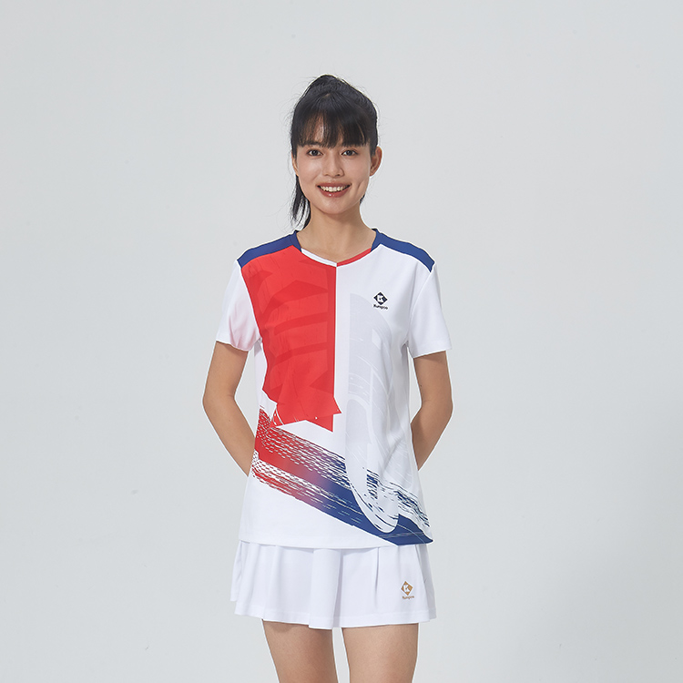 KUMPOO Badminton Jersey Women’s White