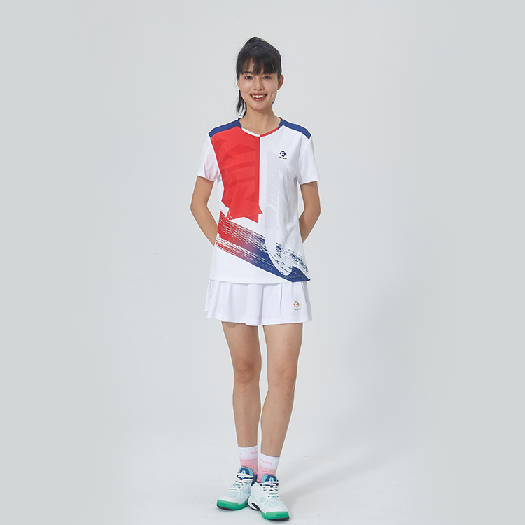 KUMPOO Badminton Jersey Women’s White