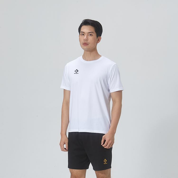KUMPOO Badminton Jersey Unisex White