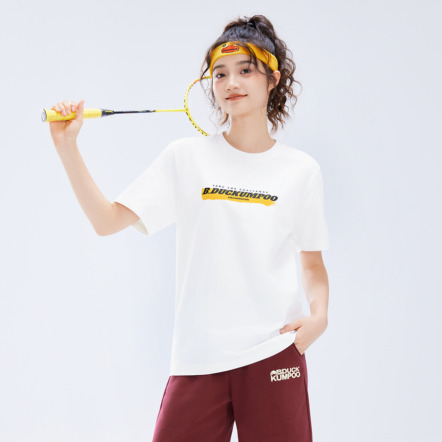 KUMPOO x B.Duck Badminton Jersey Unisex White
