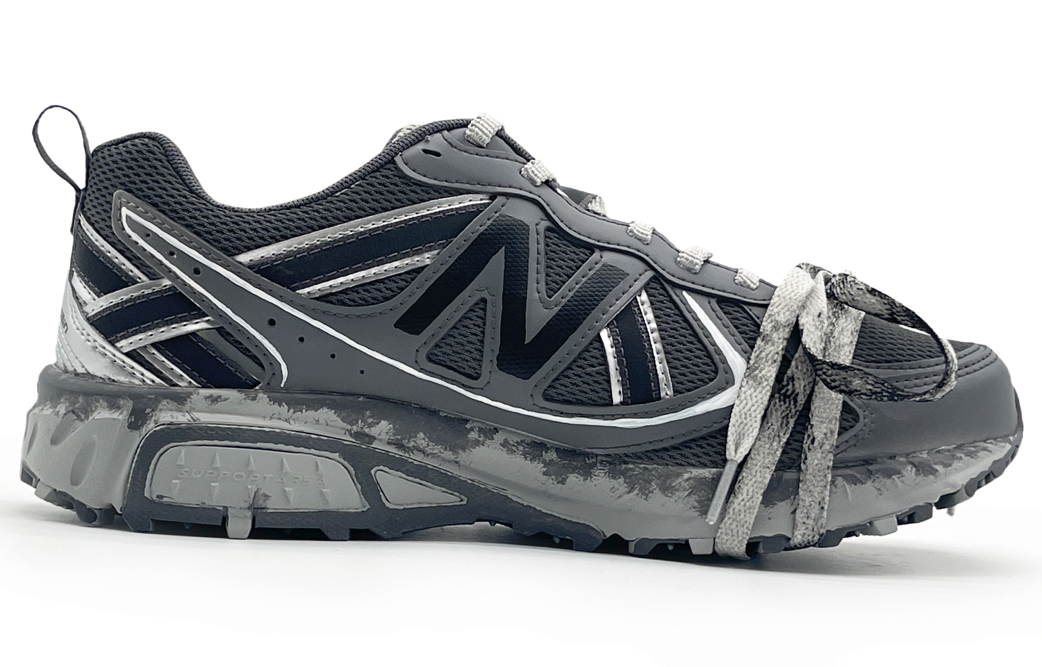 New Balance NB 410 Slip Resistant, Abrasion Resistant, Breathable Low top Running Shoes Unisex Black Gray