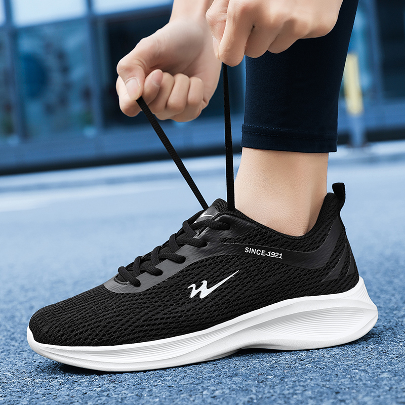 DOUBLE STAR 88 Breathable Lightweight Breathable And Lightweight Low top Running Shoes Men’s Black