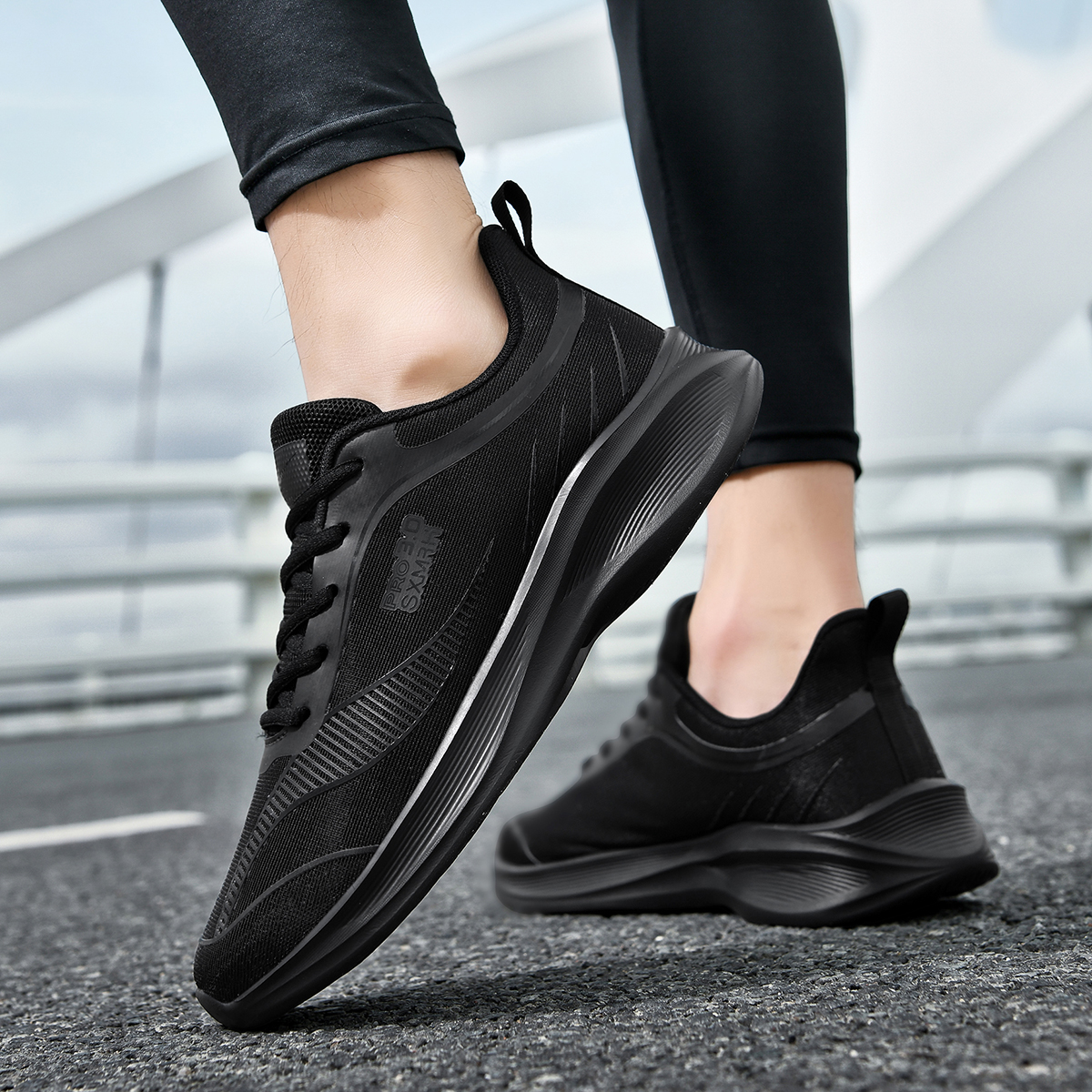DOUBLE STAR 88 Breathable Lightweight Breathable And Lightweight Running Shoes Men’s Black