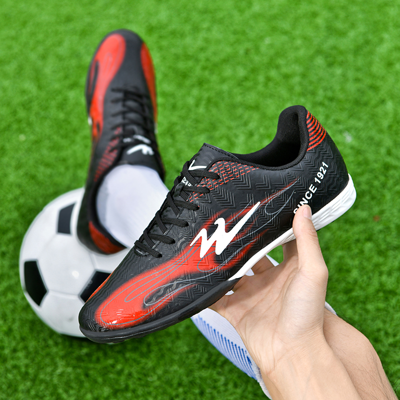 DOUBLE STAR 88 Comfortable Lightweight Soccer Shoes Unisex Black