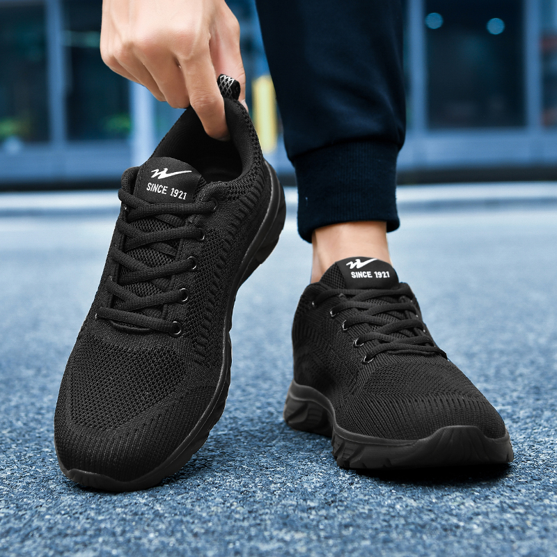 DOUBLE STAR 88 Slip Resistant Cushioning Slip Resistant Cushioning Low top Running Shoes Men’s Black