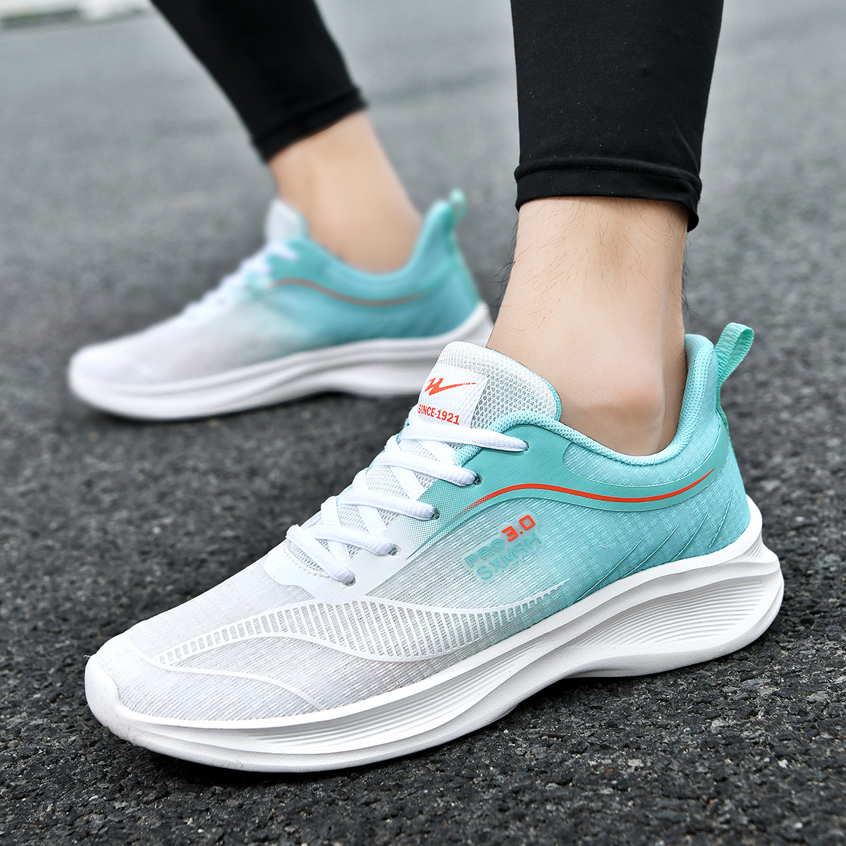 DOUBLE STAR 88 Breathable Lightweight Breathable And Lightweight Running Shoes Men’s White Green