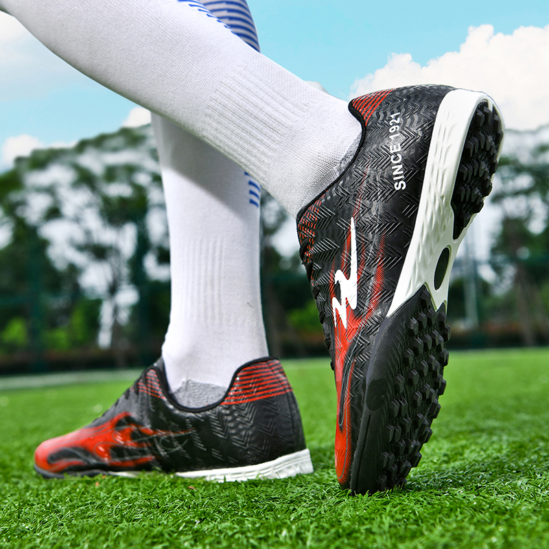 DOUBLE STAR 88 Comfortable Lightweight Soccer Shoes Unisex Black