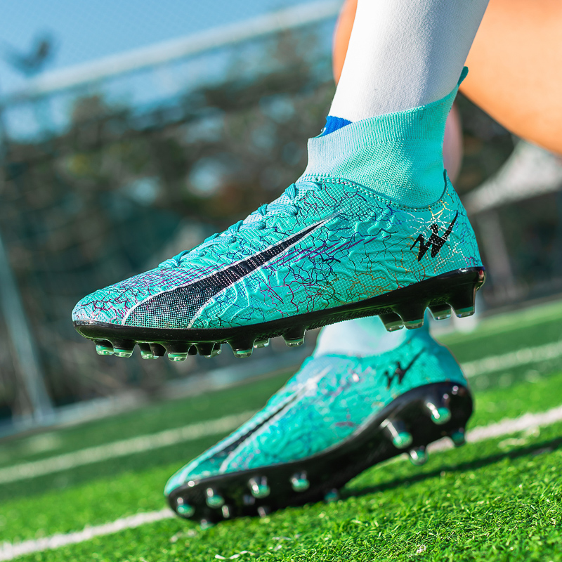 DOUBLE STAR 88 Cushioning Slip Resistant Cushioning Slip Resistant Soccer Shoes Unisex Aqua