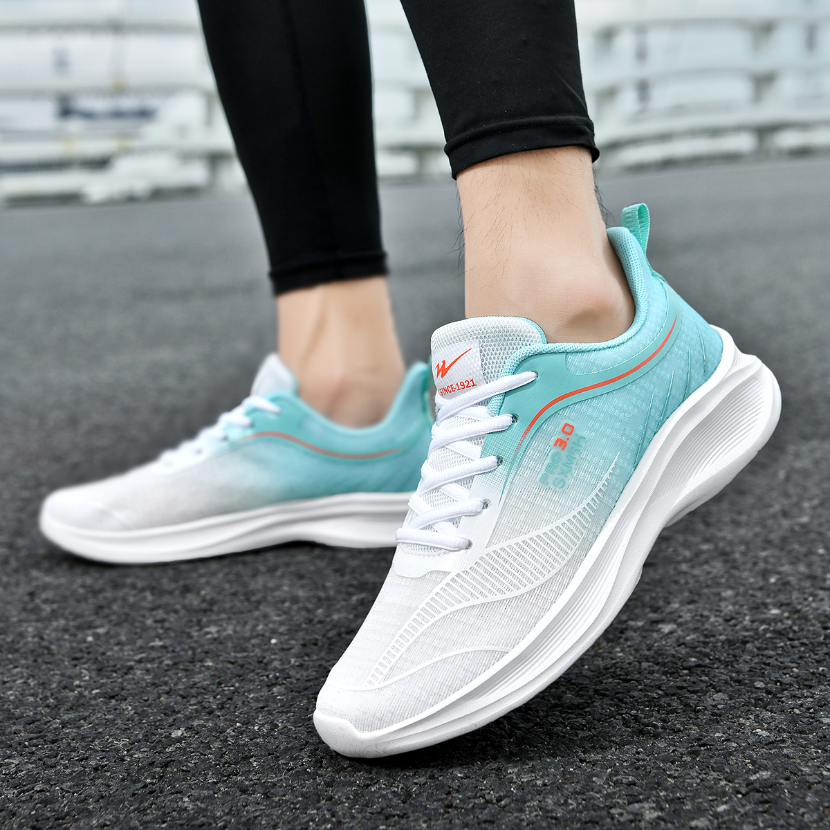 DOUBLE STAR 88 Breathable Lightweight Breathable And Lightweight Running Shoes Men’s White Green