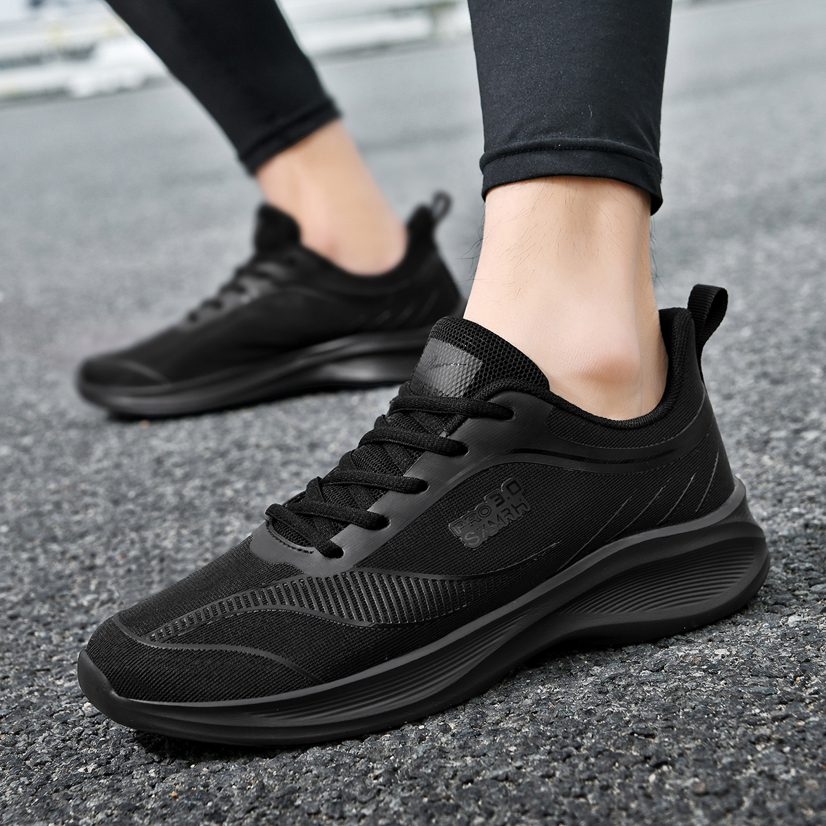 DOUBLE STAR 88 Breathable Lightweight Breathable And Lightweight Running Shoes Men’s Black