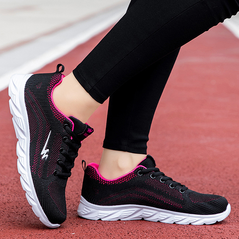 DOUBLE STAR 88 Running Shoes Women’s Black Rose Red