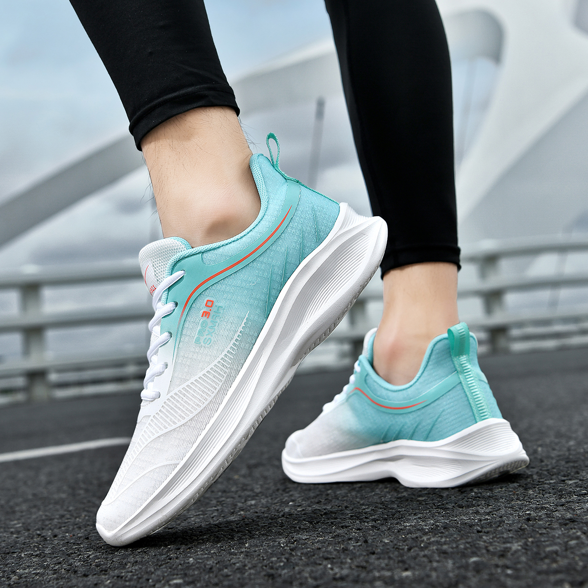 DOUBLE STAR 88 Breathable Lightweight Breathable And Lightweight Running Shoes Men’s White Green