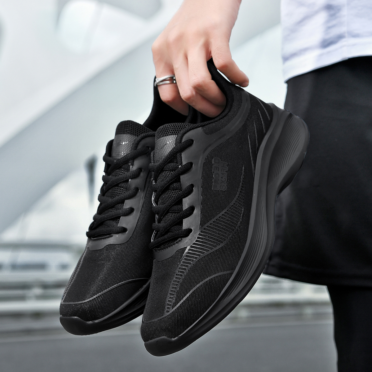 DOUBLE STAR 88 Breathable Lightweight Breathable And Lightweight Running Shoes Men’s Black