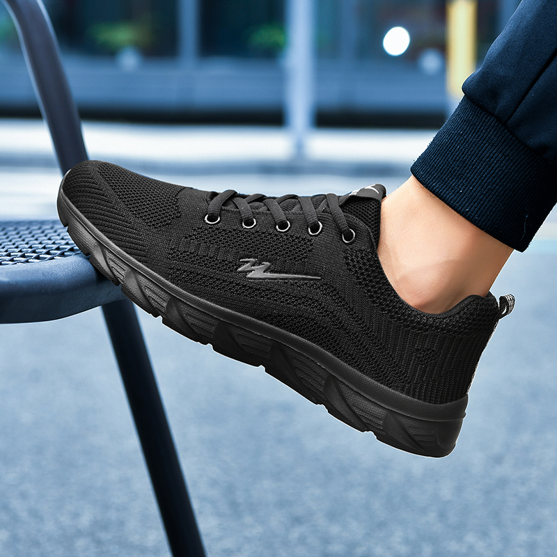 DOUBLE STAR 88 Slip Resistant Cushioning Slip Resistant Cushioning Low top Running Shoes Men’s Black