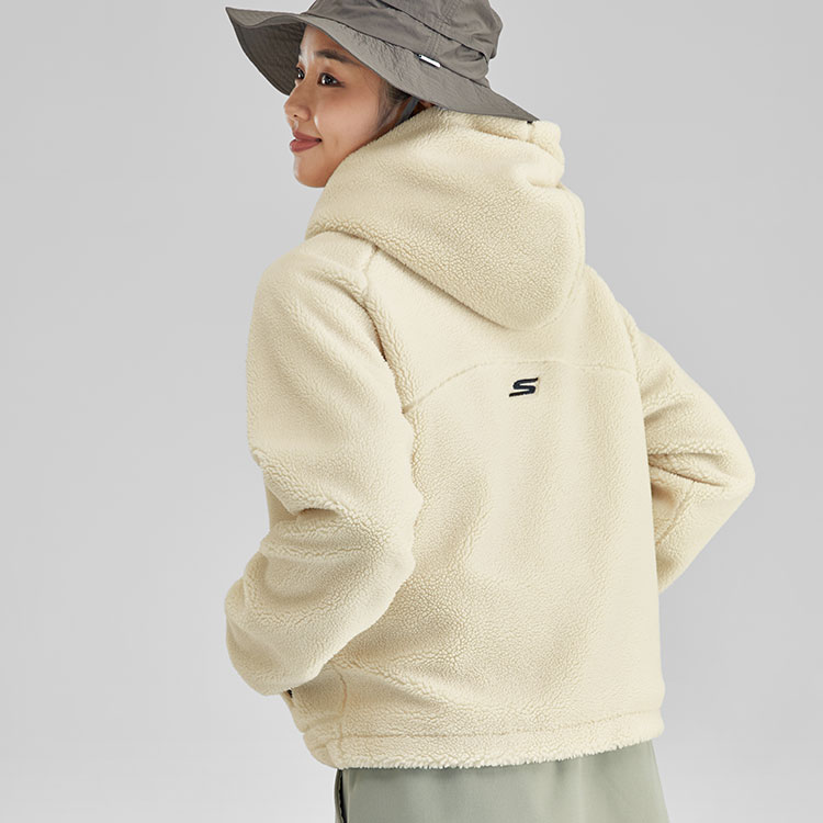 Женская кофта Skechers BASIC (жемчужно-белая) — фото 7