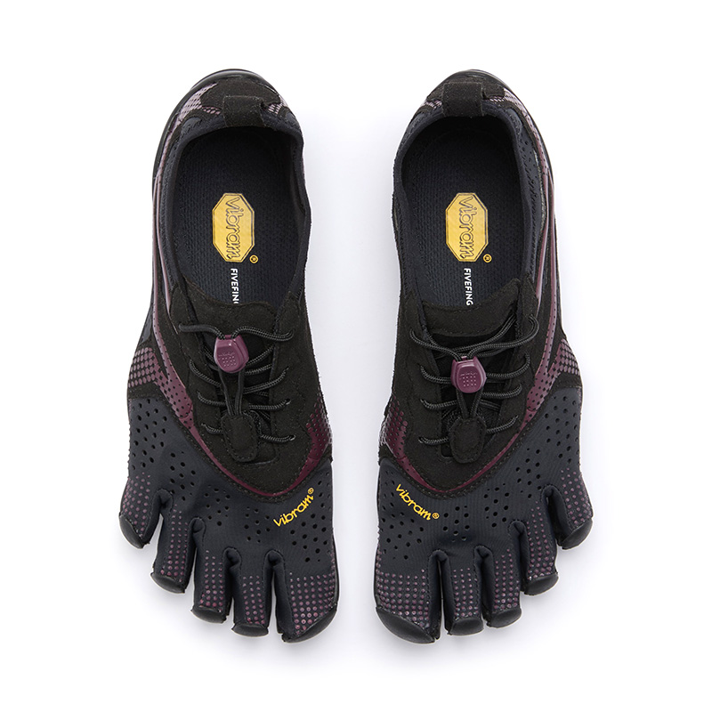 Vibram V RUN Abrasion Resistant, Breathable, Lightweight Low top Training Shoes Women’s Black Purple