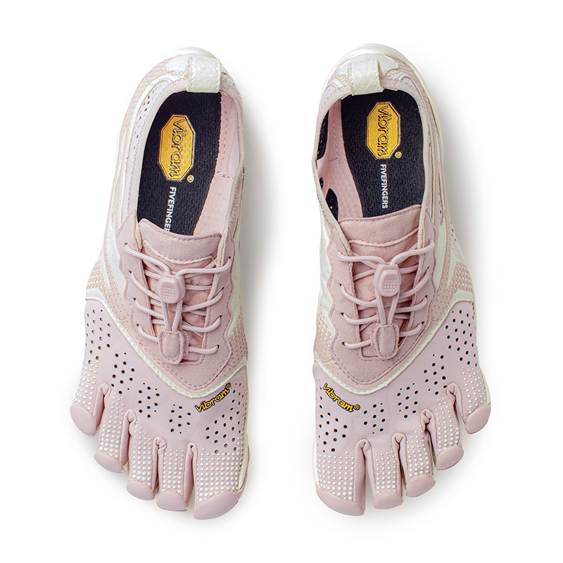 Vibram V RUN Five Fingers Shoes Slip Resistant, Abrasion Resistant, Quick Dry Low top Training Shoes Women’s Pink