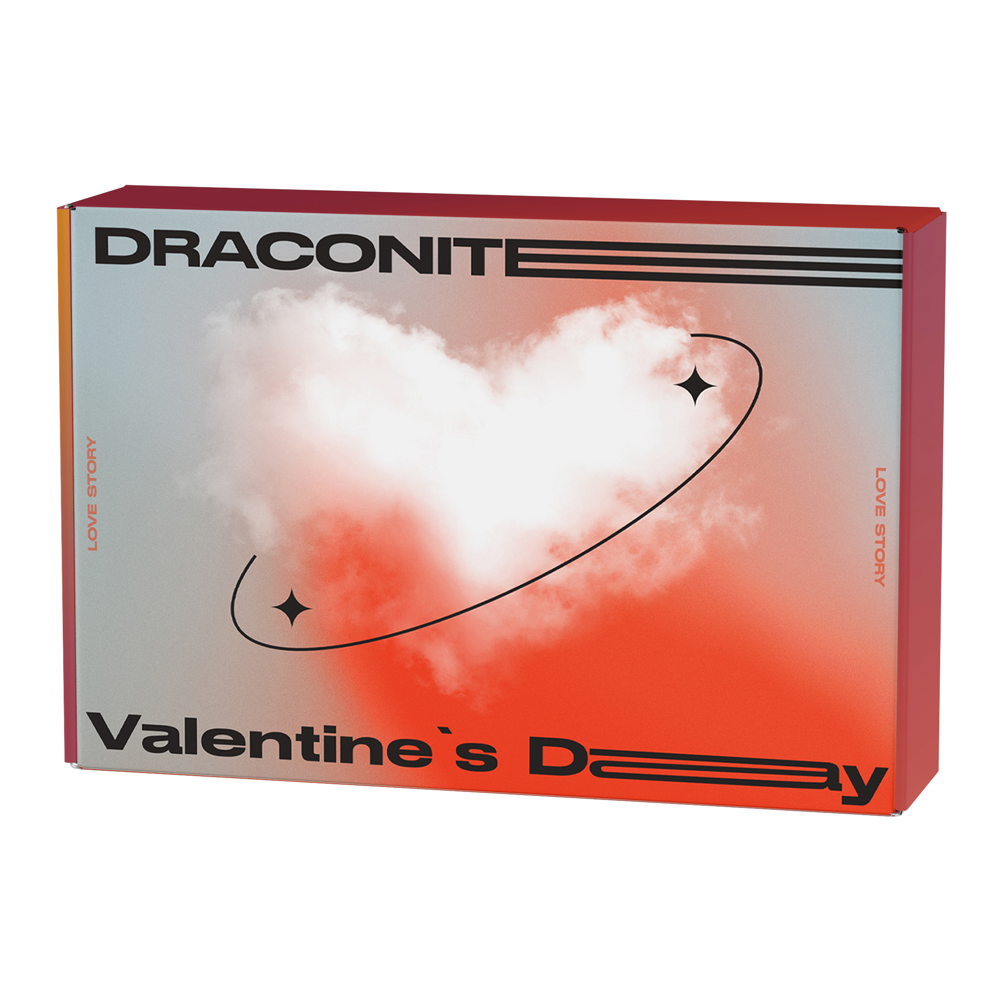 DRACONITE Polyester Backpack Unisex Gray Red Contrast