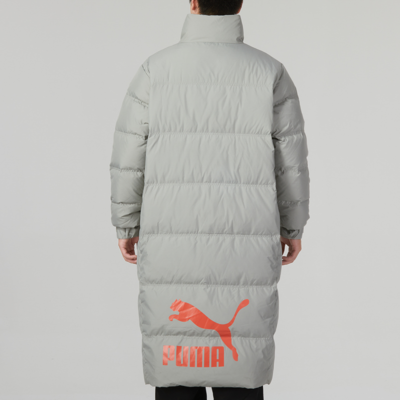 Мужская куртка PUMA PADDED VEST Layer Down (серая) — фото 6