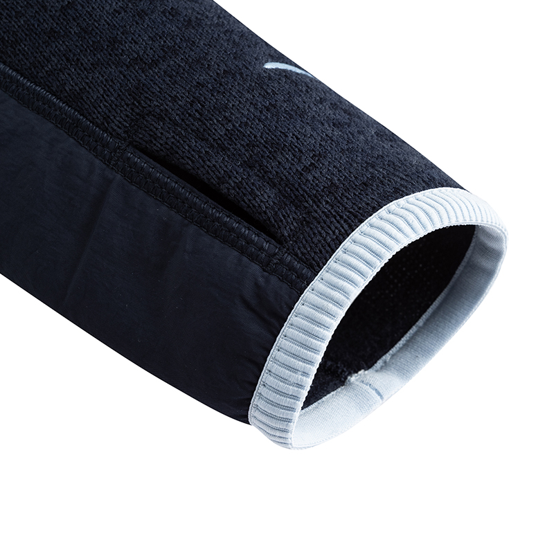 Anta Outdoor Collection Liner Coat, Thick Needle Fleece Garment Women’s Midnight Blue Heather Gray
