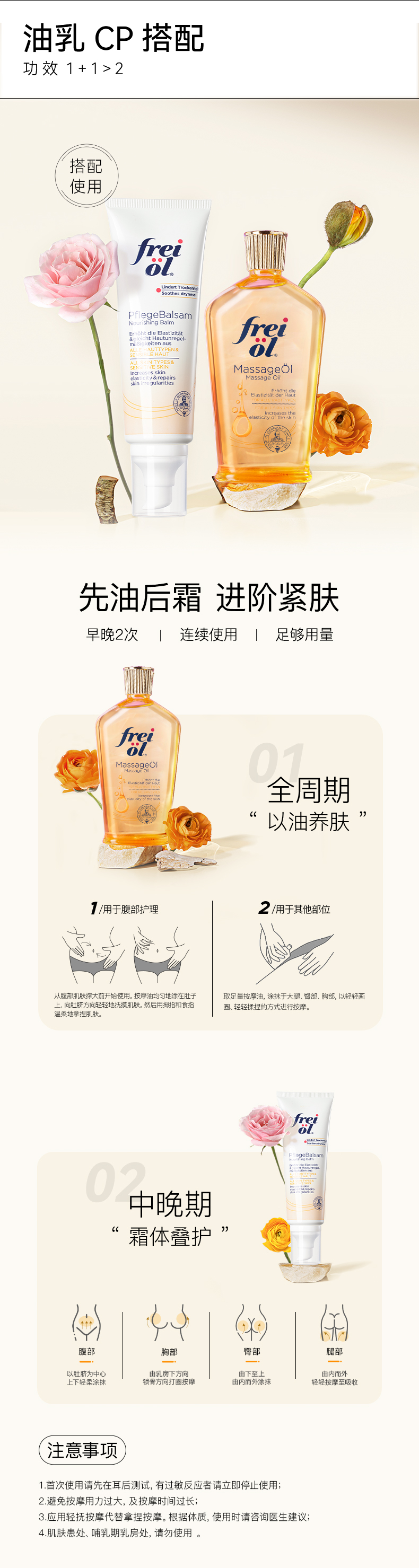 【香港直邮】 福来 抚纹滋养护理乳125ml|橄榄油+泛醇+玻尿酸多维淡纹!紧致滋润保湿补水|缓解孕期肌肤紧绷干痒
