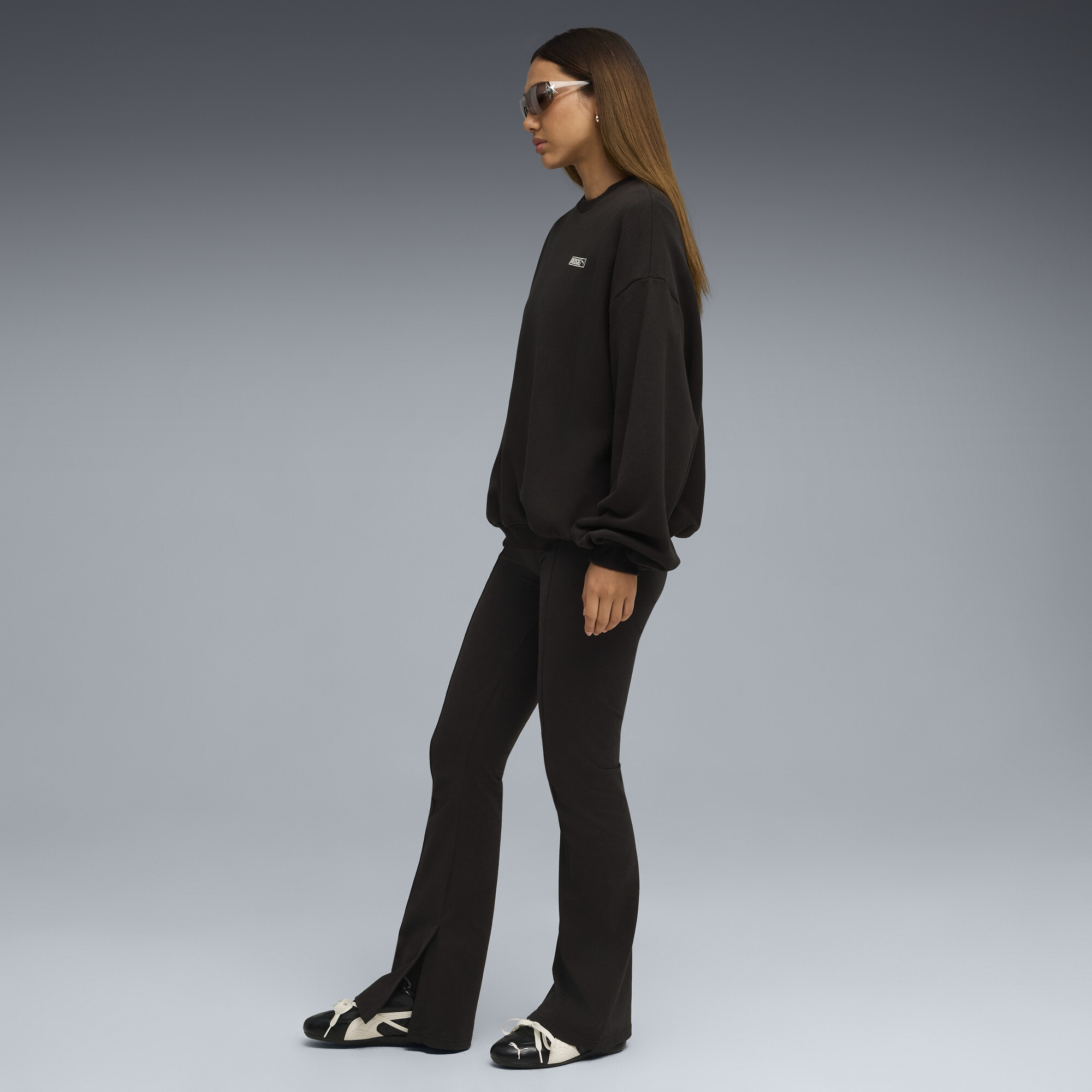 Женское худи PUMA x ROSÉ Crewneck (черное) — фото 4