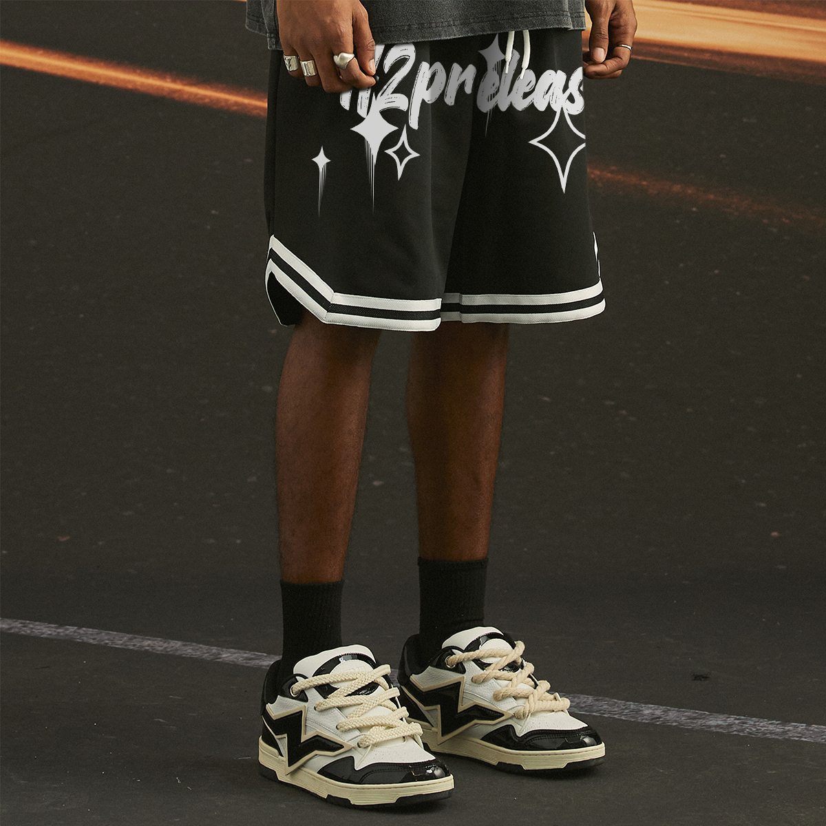 H2P Basketball Shorts Unisex Moderate Straight Fit Pants