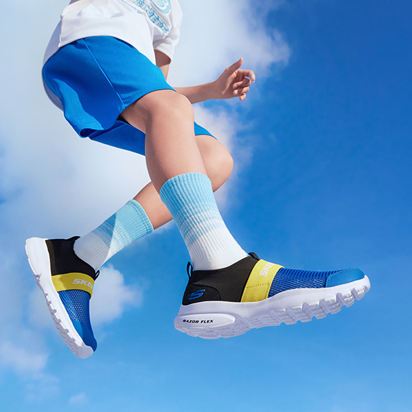 Кроссовки Skechers Razor Flex (сине-черные) — фото 12