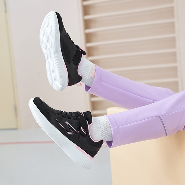 Детские кроссовки Skechers kids Go Run 400 V2 (черно-розовый) — фото 5