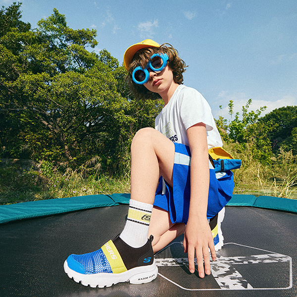 Кроссовки Skechers Razor Flex (сине-черные) — фото 7