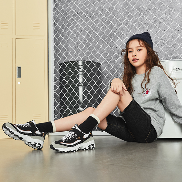 Детские кроссовки Skechers (черно-золотые) — фото 8