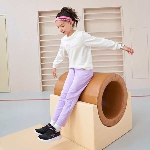 Детские кроссовки Skechers kids Go Run 400 V2 (черно-розовый) — фото 4